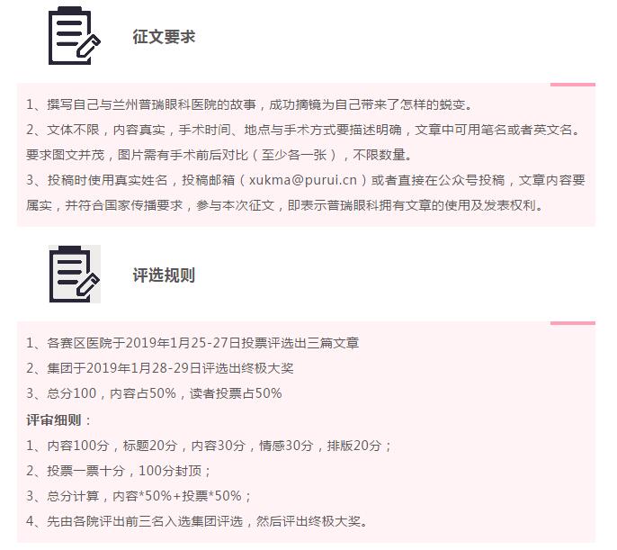 2019年普瑞眼科醫(yī)院集團(tuán)第二屆“蛻變”征文比賽